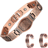 MagEnergy Copper Bracelet for Men for Joint Pain 99.9% Pure Copper Magnetic Bracelet Adjustable Jewelry Gifts with Sizing Tool