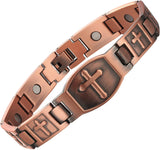 MagEnergy Copper Bracelet for Men for Joint Pain 99.9% Pure Copper Magnetic Bracelet Adjustable Jewelry Gifts with Sizing Tool