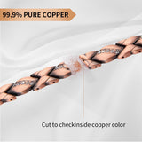 MagEnergy Pure Copper Magnetic Bracelet for Women Copper Wristband with 3500 Gauss Magnets Adjustable Jewelry Gifts (Copper Cross)