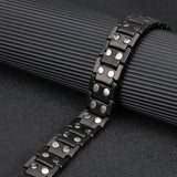 Titanium Magnetic Bracelets for Men Pure Titanium Bracelet 4 Elements 3500 Gauss Magnets Ultra Titanium Men's Adjustable Bracelets with Remove Tool & Jewellry Gift Box