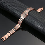 MagEnergy Copper Bracelet for Men for Joint Pain 99.9% Pure Copper Magnetic Bracelet Adjustable Jewelry Gifts with Sizing Tool
