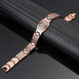 MagEnergy Copper Bracelet for Men for Joint Pain 99.9% Pure Copper Magnetic Bracelet Adjustable Jewelry Gifts with Sizing Tool