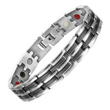 Titanium Bracelet For Men 4 in 1 Health For Arthritis,Tennis Elbow-TB003SB