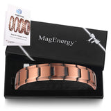 Mens Copper Bracelet For Arthritis with Double Magnets CB001M