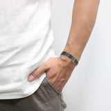 Copper Bracelet For Men Black Magnetic Bracelet-CB003B