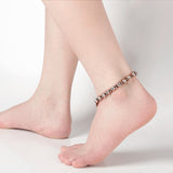Copper Ankle Bracelet For Women For Arthritis Crystal Bracelet-CB015A