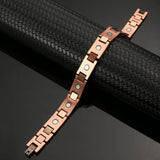 Copper Magnetic Bracelet For Men Black Carbon Fiber-CB027