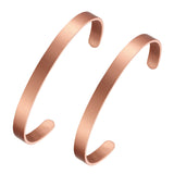 Pure Copper Bangles 2pcs/set No Magnets