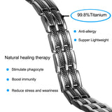 Titanium Bracelet For Men 4 in 1 Health For Arthritis,Tennis Elbow-TB003SB
