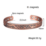 Dragon Style Copper Bracelet For Men Cuff Band Adjustable-CBG047