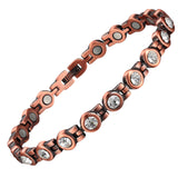 Copper Ankle Bracelet For Women For Arthritis Crystal Bracelet-CB015A