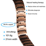 Big Men Copper Bracelet Three Raw Magnets-CB587