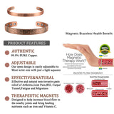 BEST MOM EVER-MOM Bracelets Copper Magnetic Therapy for Arthritis -2pcs