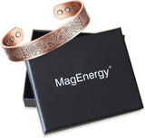 Magnetic Copper Bracelet for Men Arthritis Carpal Tunnel Viking Bracelet 7.5inch Adjustable