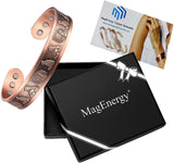 Magnetic Copper Bracelet for Men Celtic Viking Bracelet for Arthritis Carpal Tunnel 7.5inches Adjustable to Fit Most Wrist