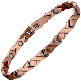 Copper Magnetic Bracelet for Women Pain Relief for Arthritis and Carpal Tunnel Migraines Tennis Elbow