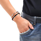 Magnetic Copper Bracelet for Women Men Arthritis Pain Relief Adjustable to Fit Most Wrist-2PCK