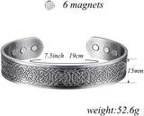 Viking Copper Bracelet for Men Arthritis Carpal Tunnel Cuff Bracelet 7.5inches Adjustable