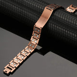 Men Copper Magnetic Bracelet Cross Bracelet