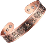 Magnetic Copper Bracelet for Men Celtic Viking Bracelet for Arthritis Carpal Tunnel 7.5inches Adjustable to Fit Most Wrist
