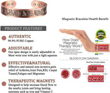 Magnetic Copper Bracelet for Men Celtic Viking Bracelet for Arthritis Carpal Tunnel 7.5inches Adjustable to Fit Most Wrist