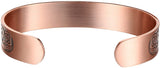 Magnetic Copper Bracelet for Men Arthritis Carpal Tunnel Viking Bracelet 7.5inch Adjustable