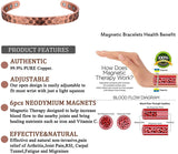 Hammered Copper Bracelet for Women and Men