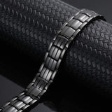 Mens Copper Bracelets 8.5" Link Adjustable Double Raw 3000Gauss Magnets Pain Relief for Arthritis and Carpal Tunnel Migraines Tennis Elbow