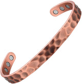 Hammered Copper Bracelet for Women and Men