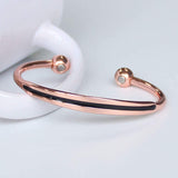 Magnetic Copper Bracelet for Women Men Arthritis Pain Relief Adjustable to Fit Most Wrist-2PCK