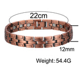 Mens Copper Bracelet For Arthritis With Magnetic Therapy CB002