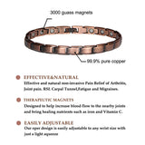 Women Copper Magnetic Bracelet For Arthritis Pain Relief-CB001W