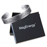 Copper Bracelet for Men Tree of Life Magnetic Therapy Viking Jewelry 7.5inches Adjustable