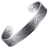 Copper Bracelet for Men Tree of Life Magnetic Therapy Viking Jewelry 7.5inches Adjustable