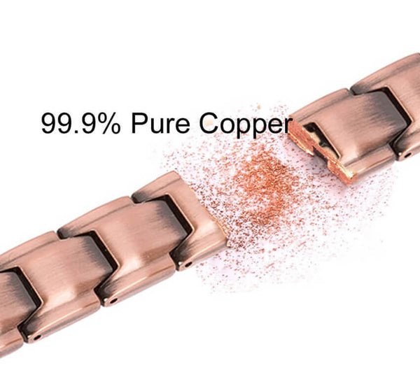 Copper bracelet deals turns skin green