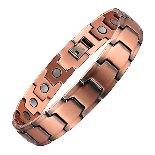 MagEnergy Magnetic Copper Bracelet for Men,Birthday valentine's Gift for Husband Boyfriend or Dad