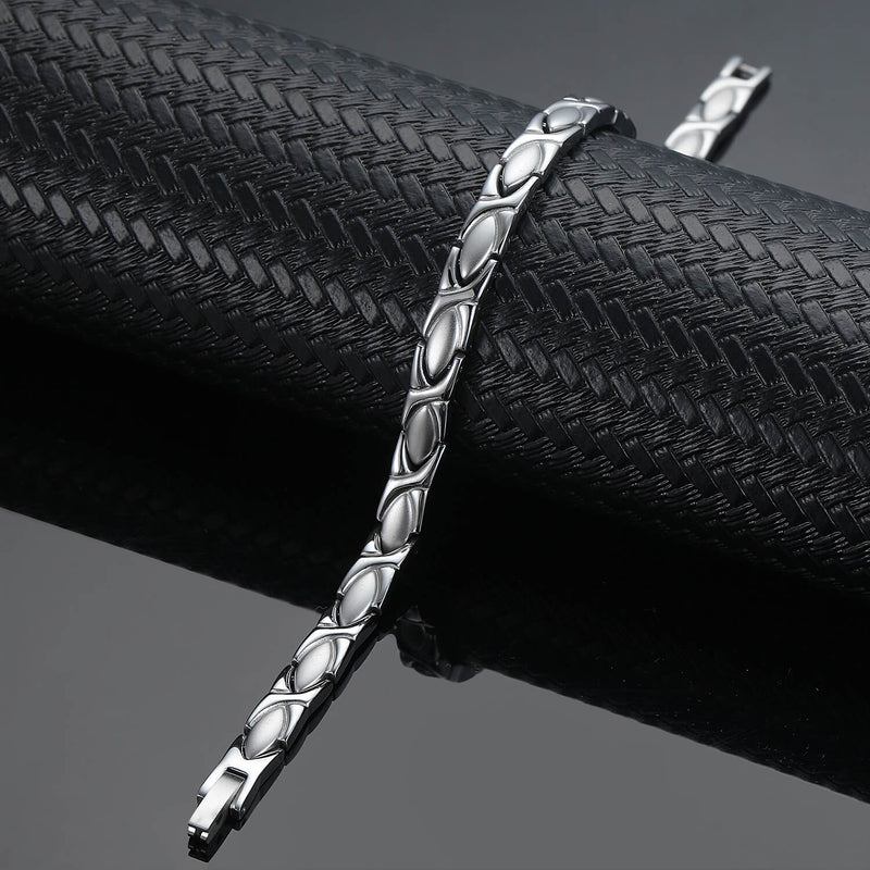 Women's Magnetic Energy Bracelet | Stylish, Smooth, Polished Design | 316L Stainless Steel Health Bracelet
