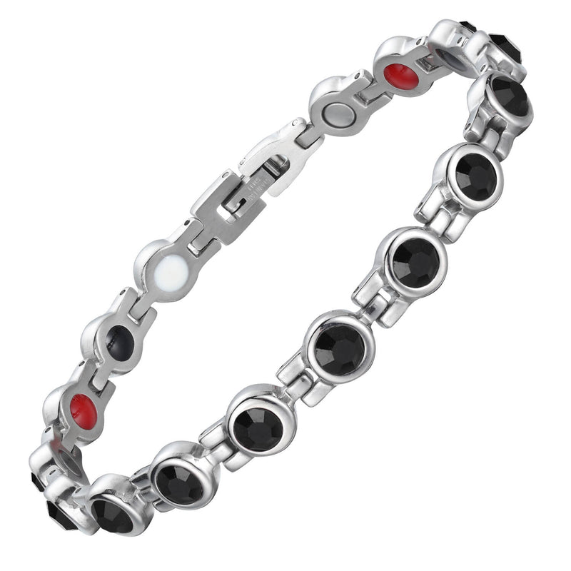 Magnetic Bracelet For Women Crystal Design 4 in 1 Health-B015