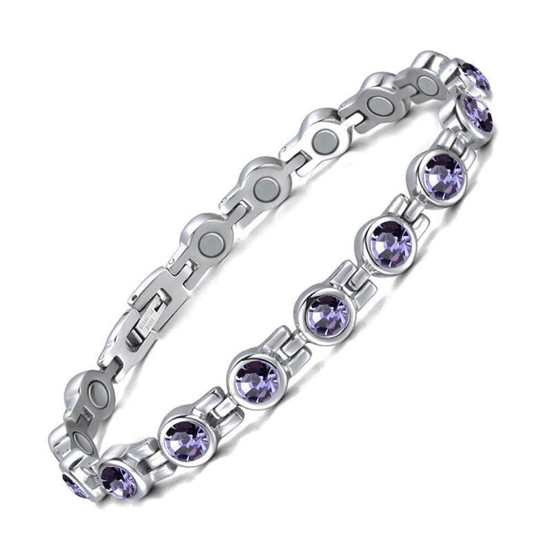 Magnetic Bracelet For Women Crystal Design 4 in 1 Health-B015