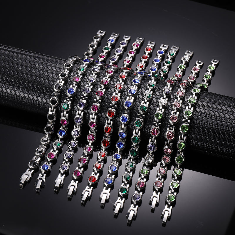 Magnetic Bracelet For Women Crystal Design 4 in 1 Health-B015