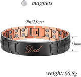 MagEnergy Copper Cross Bracelet for Men – Ultra Strength Magnetic Copper Mens Cross Bracelets with Ring – Adjustable Bracelet with Sizing Tool Jewelry Gift