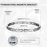 BioMag Magnetic Bracelets for Women,Titanium Steel Magnetic Women Bracelets,Adjustable Jewellery Wristband Bracelet with Gift Box & Removal Tool
