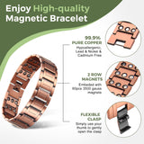 MagEnergy Pure Titanium Bracelet for Men 4 Elements 591pcs Minerals Magnetic Bracelet for Men Anniversary, Christmas, Valentine's Day Gifts