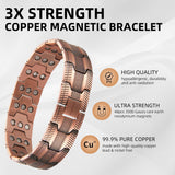 MagEnergy Pure Titanium Bracelet for Men 4 Elements 591pcs Minerals Magnetic Bracelet for Men Anniversary, Christmas, Valentine's Day Gifts