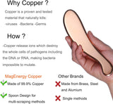 MagEnergy Gua Sha Tool Pure Copper Scraping Back Massager Guasha Board for Neck and Body Skin Care Tool Special Gifts for Grandparents Parents Friends (Copper 1)