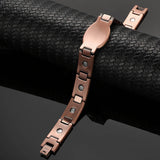 MagEnergy Copper Bracelet for Men for Joint Pain 99.9% Pure Copper Magnetic Bracelet Adjustable Jewelry Gifts with Sizing Tool