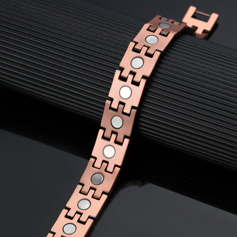 Copper Bracelet For Men Black Magnetic Bracelet-CB003B