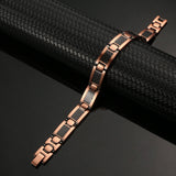 Copper Magnetic Bracelet For Men Black Carbon Fiber-CB027