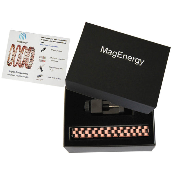 Magnetic Copper Bracelet For Arthritis For Men Double Magnets CB183
