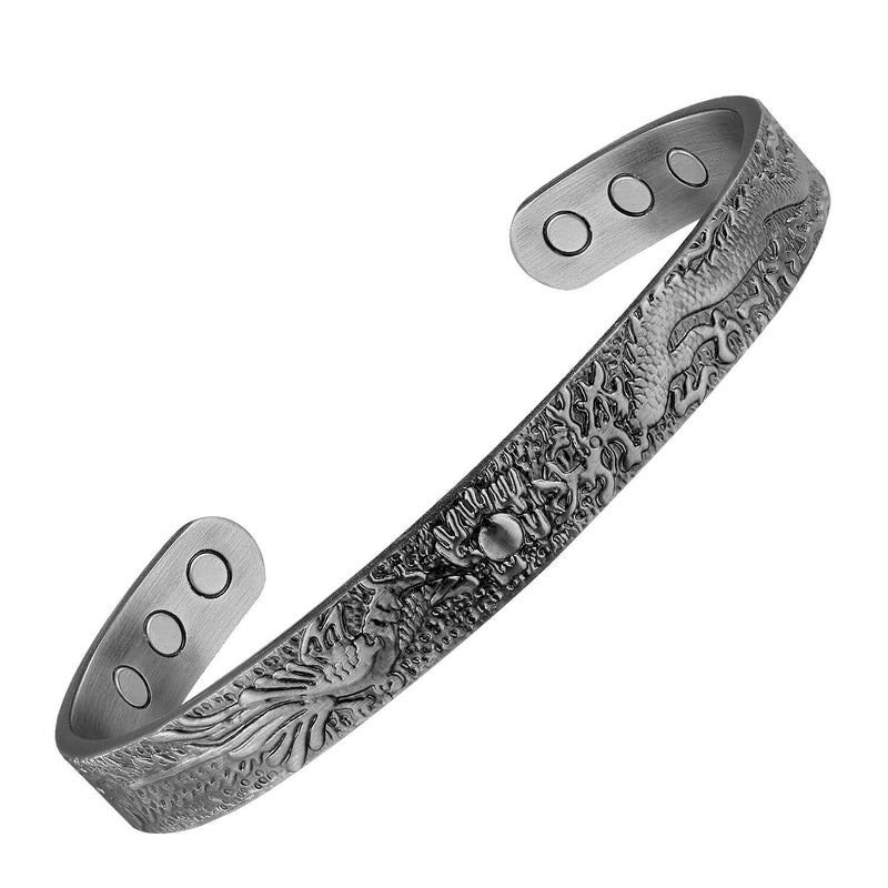 Dragon Style Copper Bracelet For Men Cuff Band Adjustable-CBG047